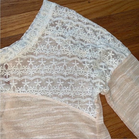 Anthropologie - Hazel Lace Tie-Back Sweater - Picture 3 of 10